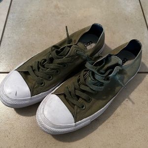 Army Green Converse - Size 8